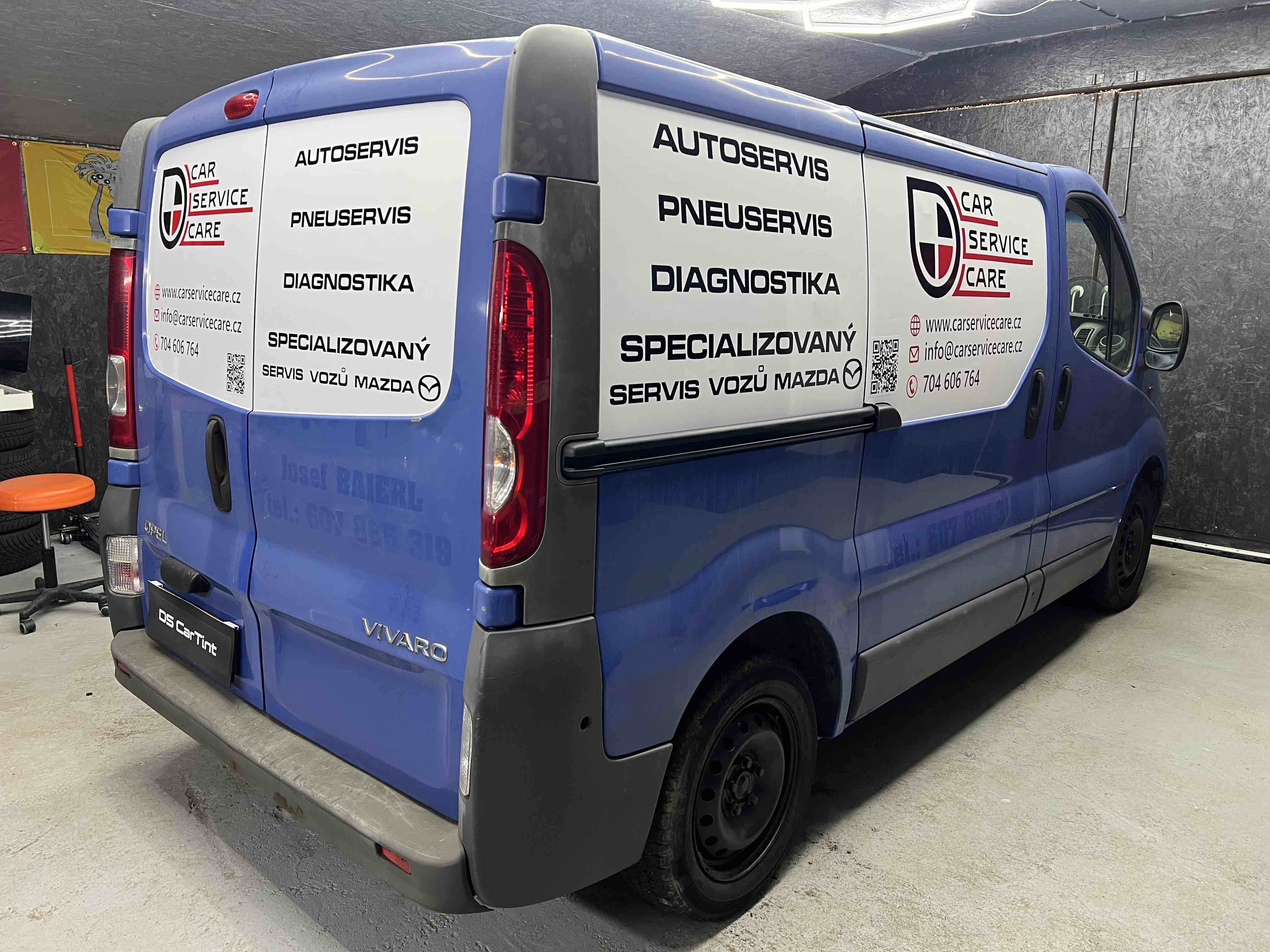 Reklamní polep Car Service Care